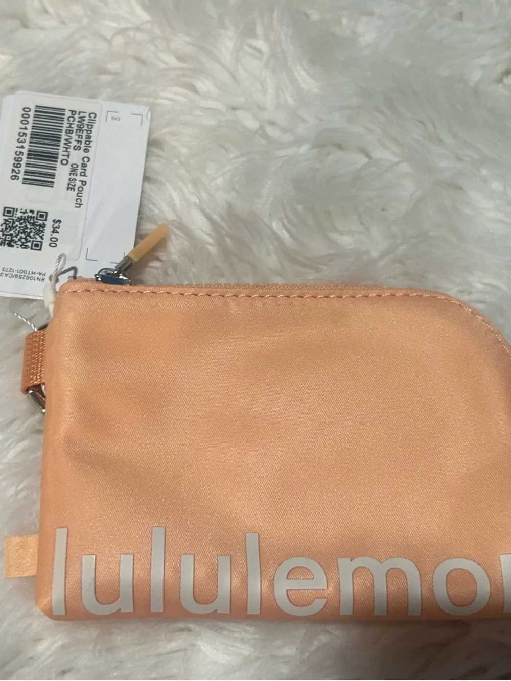 Lululemon Peach Clippable Card Pouch NWT - Picture 4 of 5